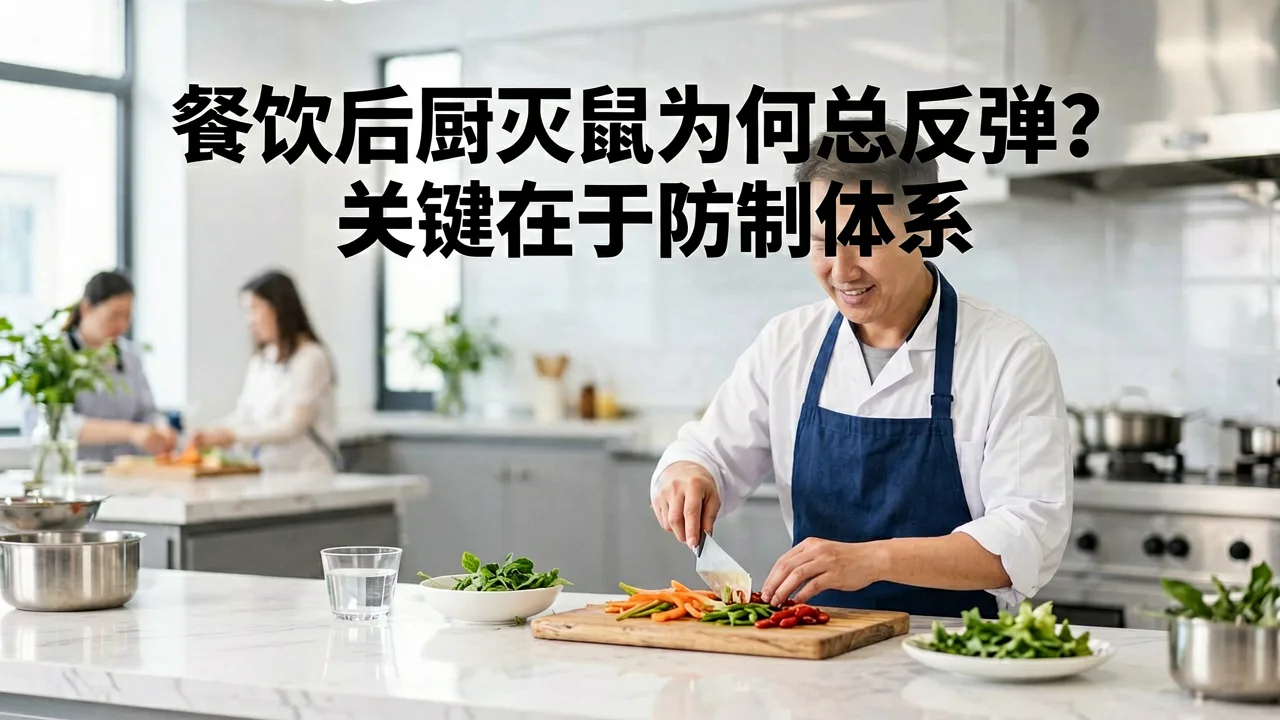 餐饮后厨灭鼠为何总反弹?关键在于防制体系